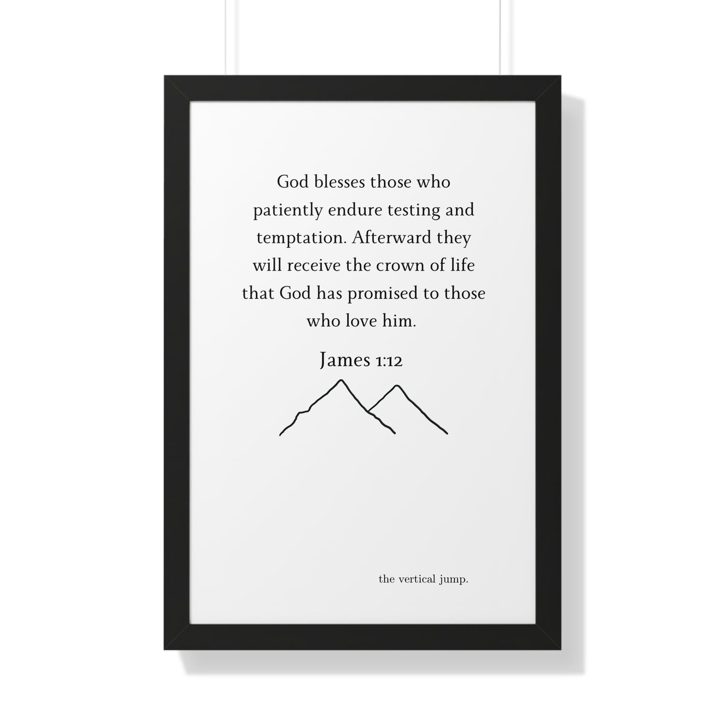 James 1:12 Poster - The Vertical Jump