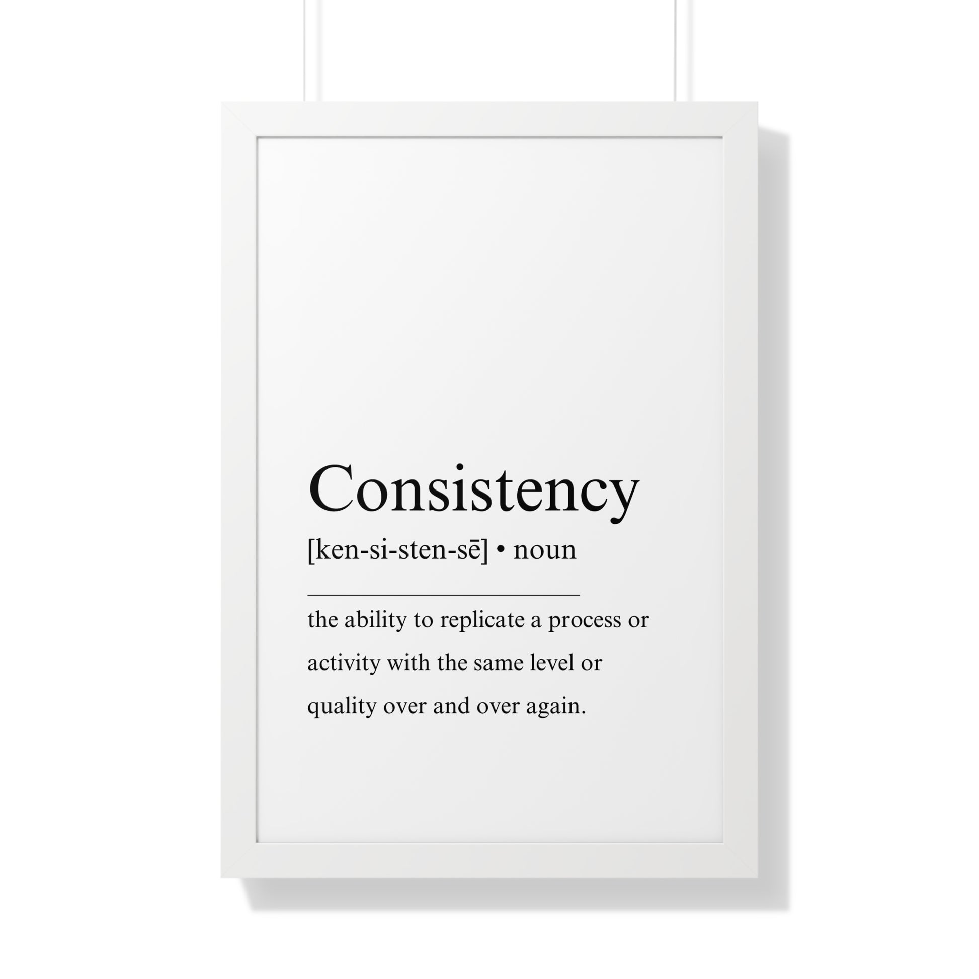 Consistency definition poster - The Vertical Jump