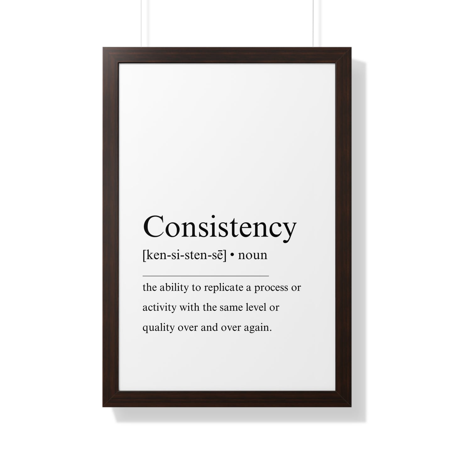 Consistency definition poster - The Vertical Jump