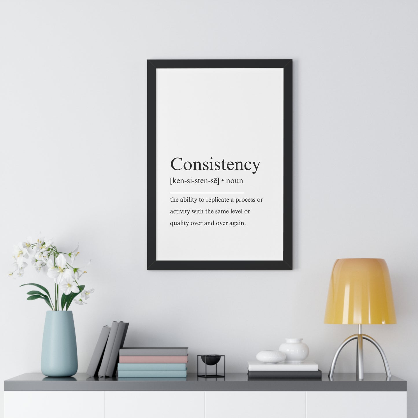 Consistency definition poster - The Vertical Jump