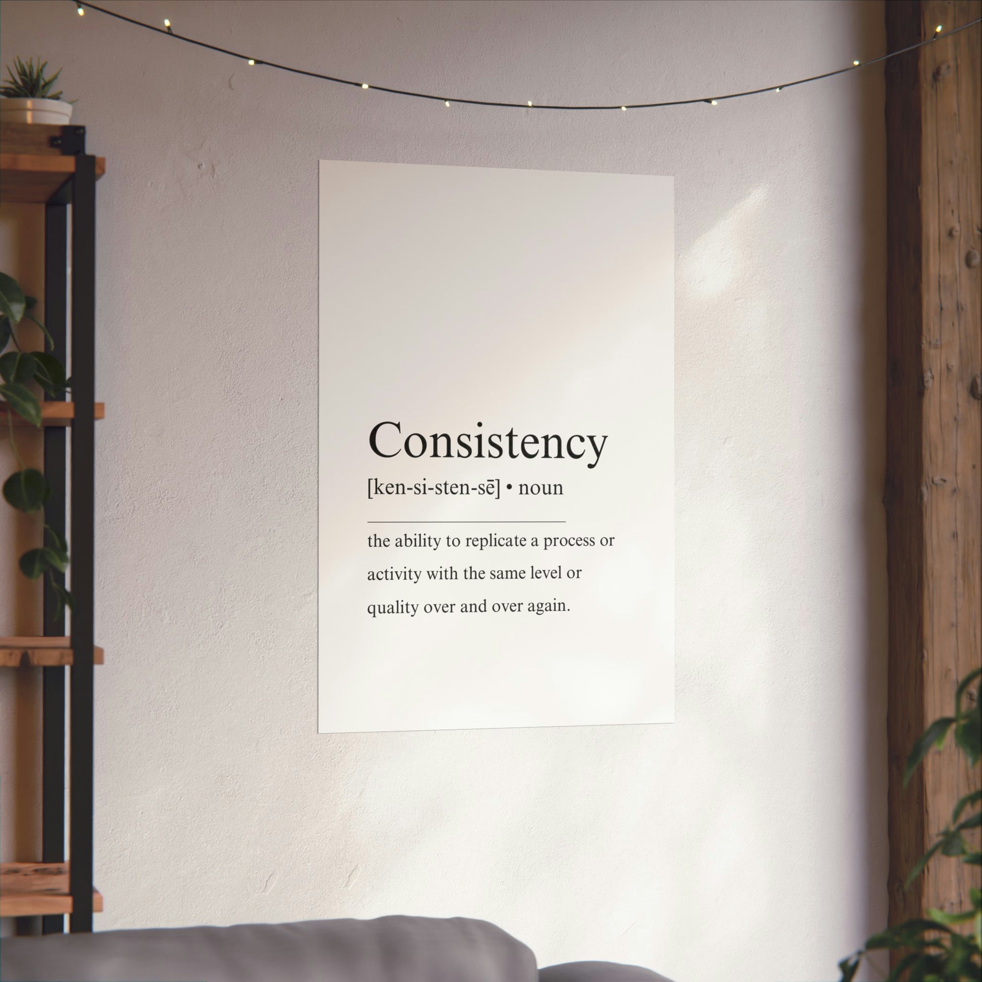 Consistency definition poster - The Vertical Jump