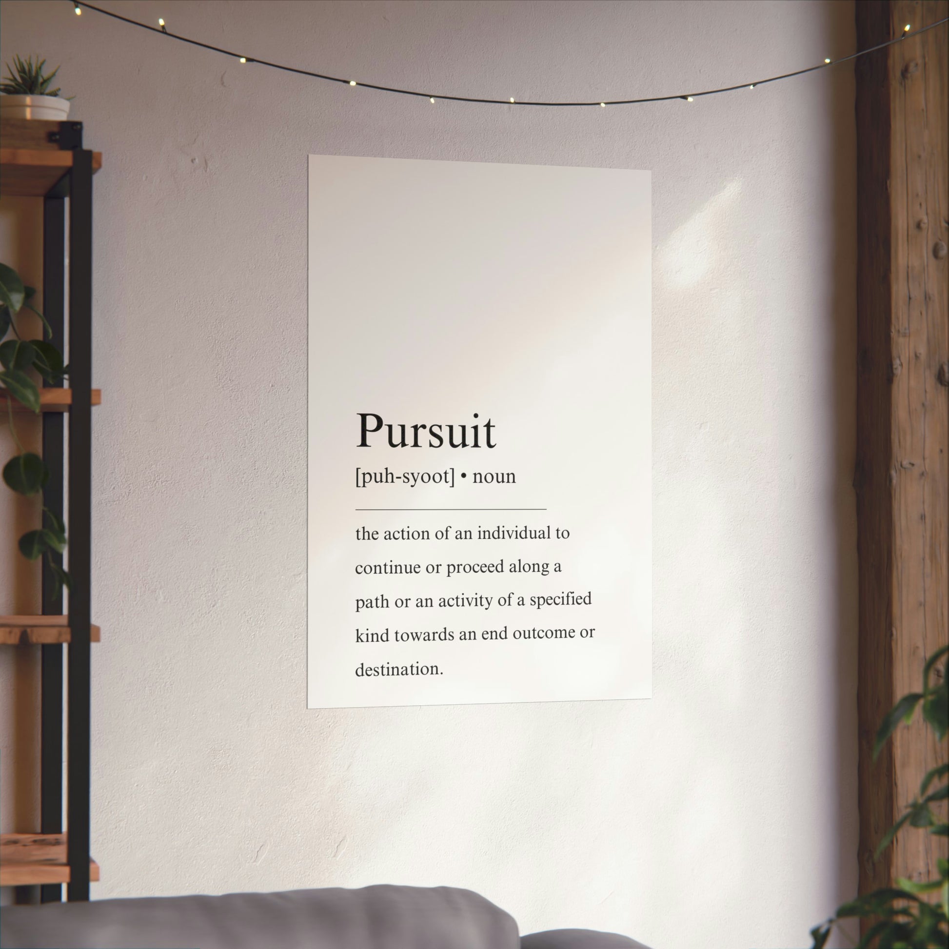 Pursuit definition Poster - The Vertical Jump