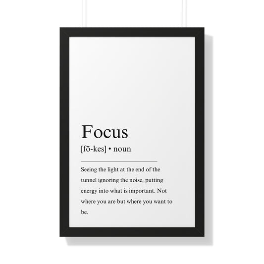 Focus Definition Poster - The Vertical Jump