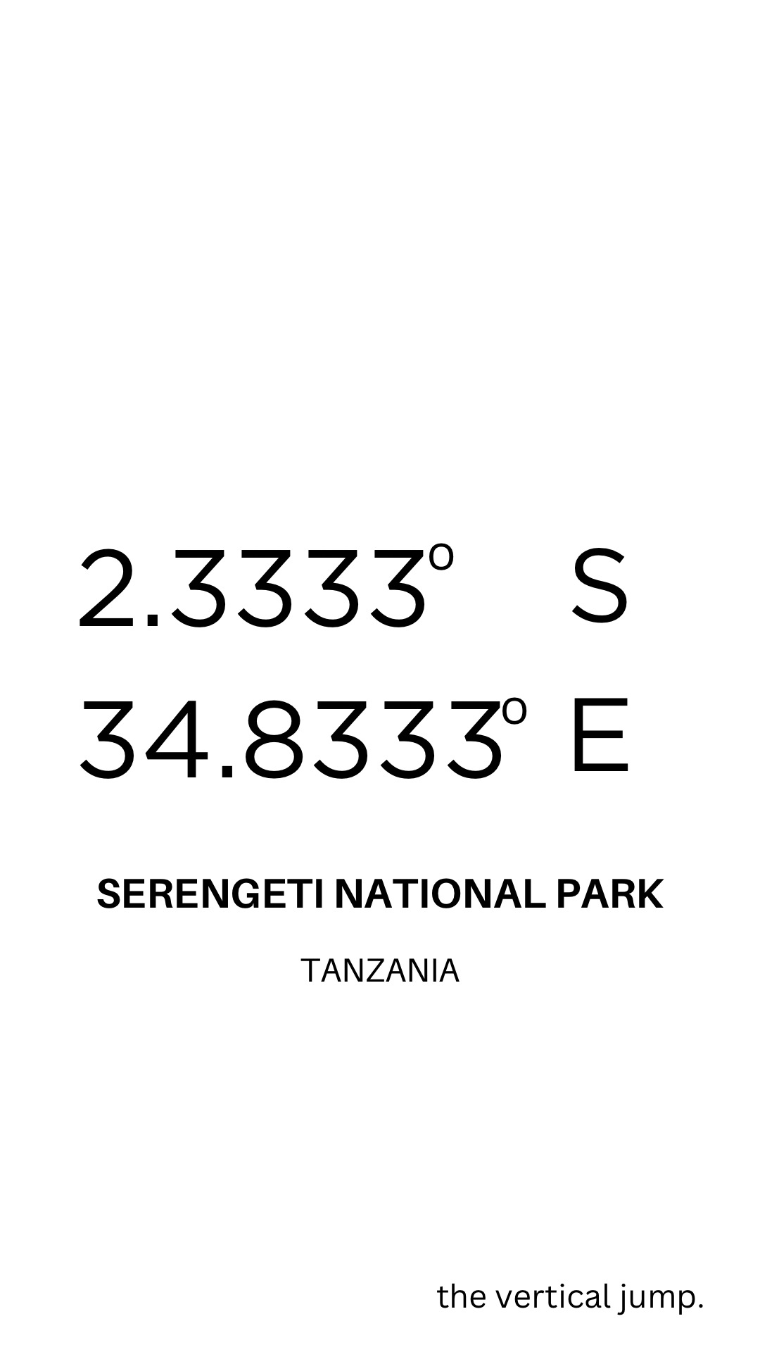 Serengeti National Park - The Vertical Jump