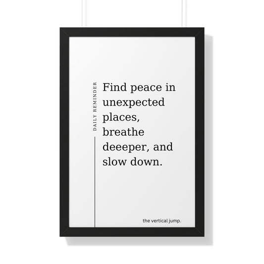 Daily Reminder: Find Peace in Unexpected Places