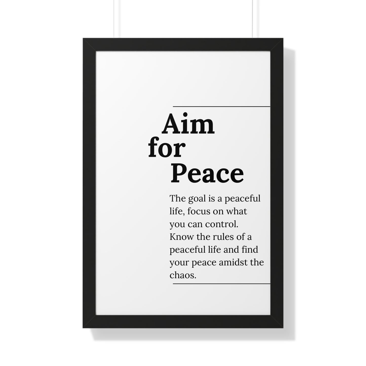 Aim for Peace. - The Vertical Jump