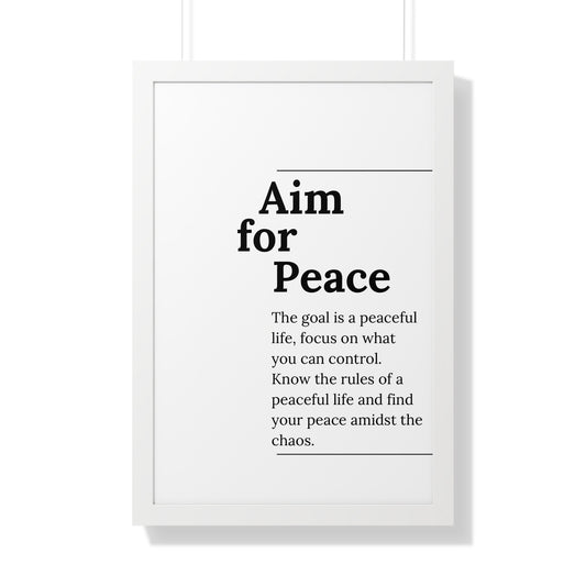 Aim for Peace. - The Vertical Jump