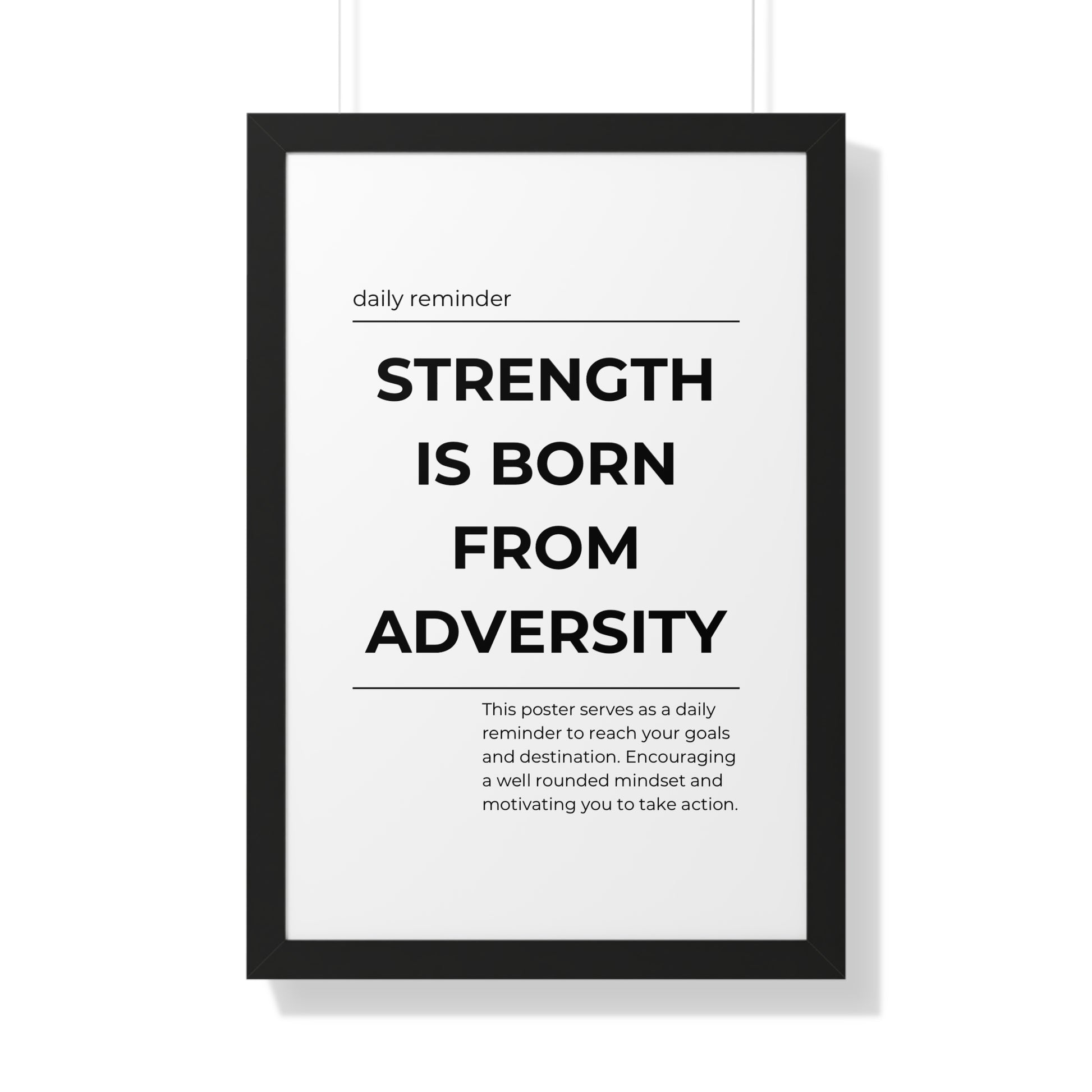 Strength is born from adversity - The Vertical Jump