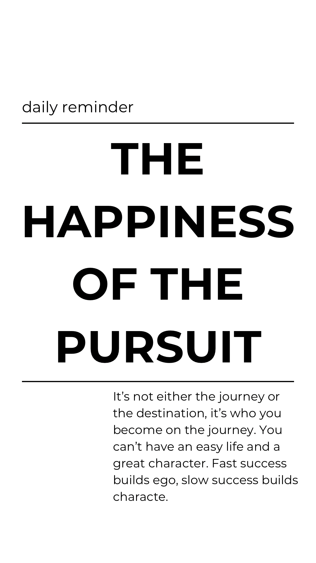 The Happiness of the Pursuit - The Vertical Jump