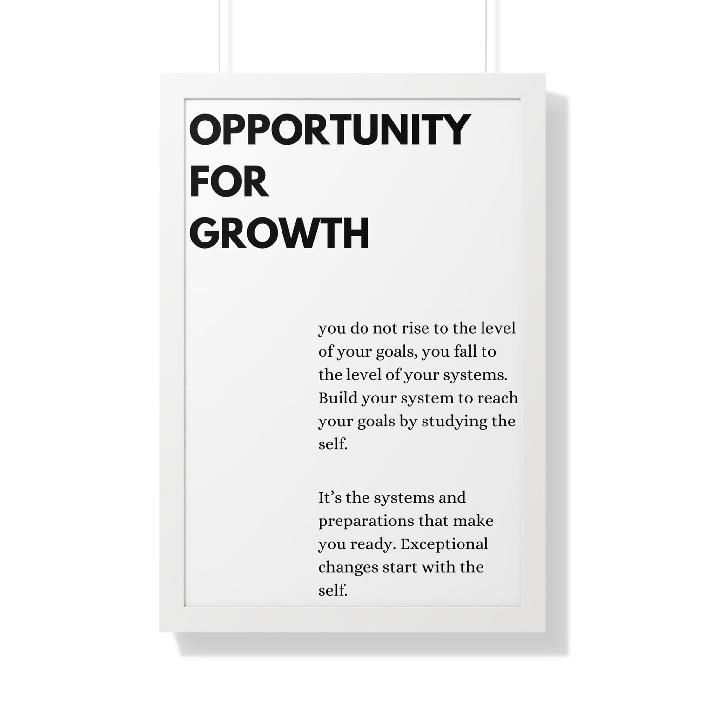 Opportunity for Growth.